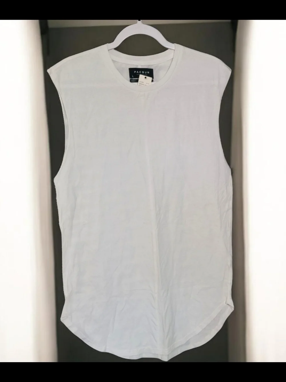 PacSun White Muscle Tank Top - Picture 1 of 4
